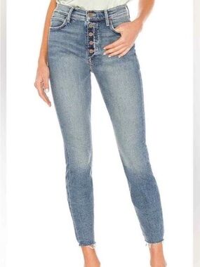 MOTHER Jeans The Fly Cut Stunner Ankle Fray Denim Stretch Denim Size 27